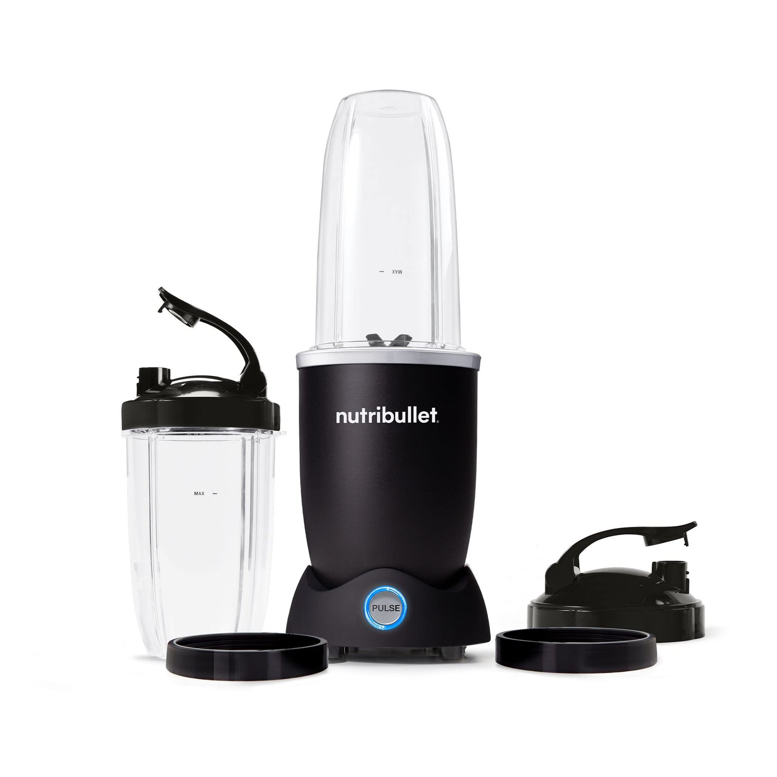 nutribullet Pro+ Personal Blender 1200W – Pulse Function, Auto Shut-Off, Nutrient Extractor for Smoothies, Shakes & Salsas – Includes 32 oz & 24 oz To-Go Cups, Matte Black