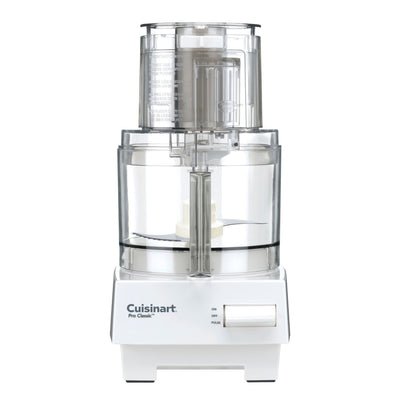 Cuisinart 7-Cup Pro Classic Food Processor, 600-Watt Motor, Vegetable Chopper & Blender for Mincing, Dicing, Shredding, Puree & Kneading Dough, DLC-10SYP1, White