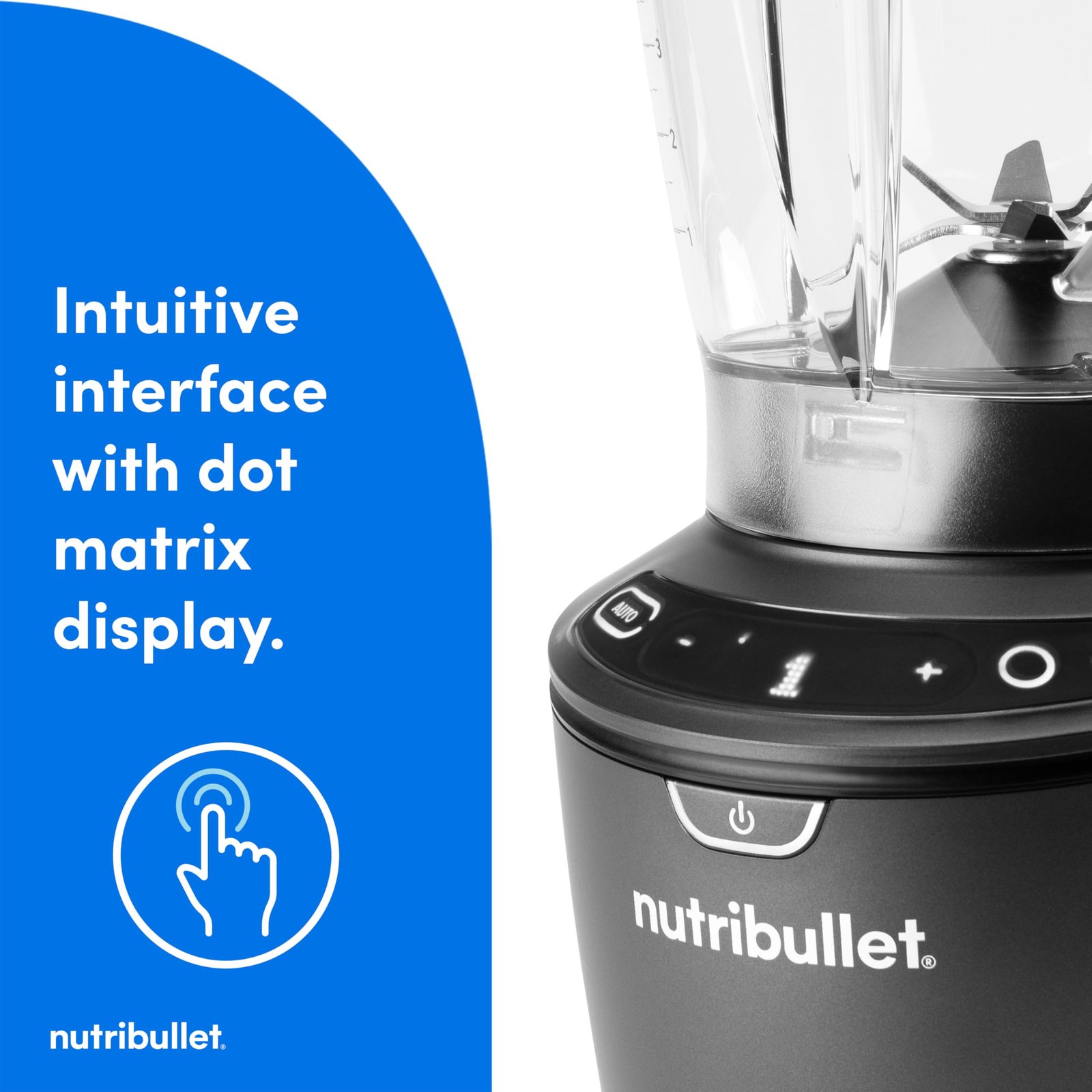 nutribullet SmartSense Blender Combo, 1400W, 64oz Pitcher, 32oz & 24oz Cups, 5-Speed, Smoothies, Ice and Frozen Fruit, Nut Milk, Soup, Gunmetal Gray, NBF50700